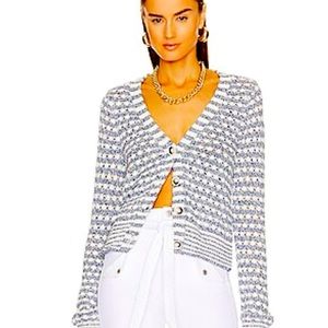 Veronica Beard Artura Cardigan in blue NWT size small